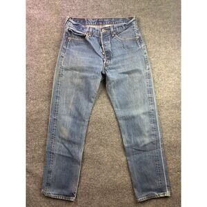 Vintage 90s Levi's 501 Jeans Mens 32x34 (30x30) Button Fly Straight Leg Denim